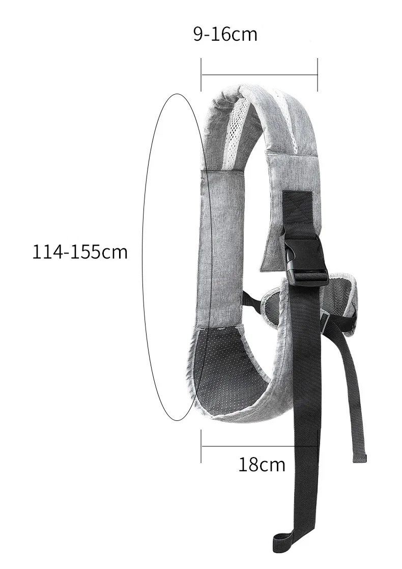 Universal Baby Carrier Sling β Breathable Single Shoulder Belt for Toddlers (6Mβ4Y)