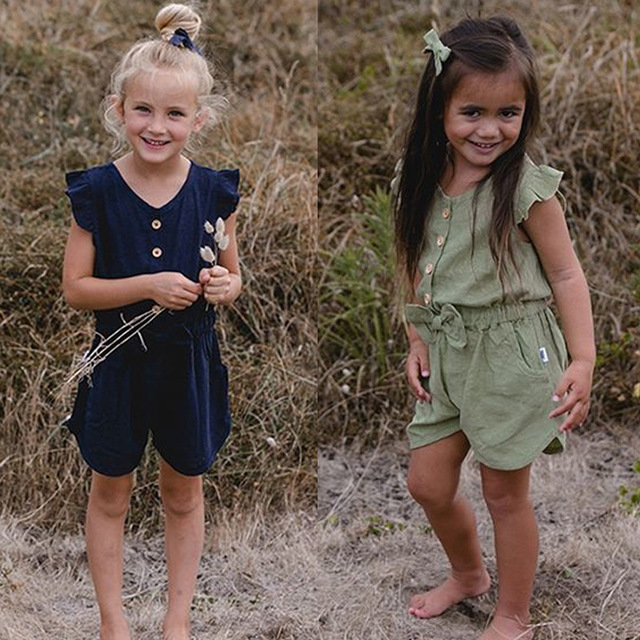 Girls Clothes Summer Ruffles Sleeve