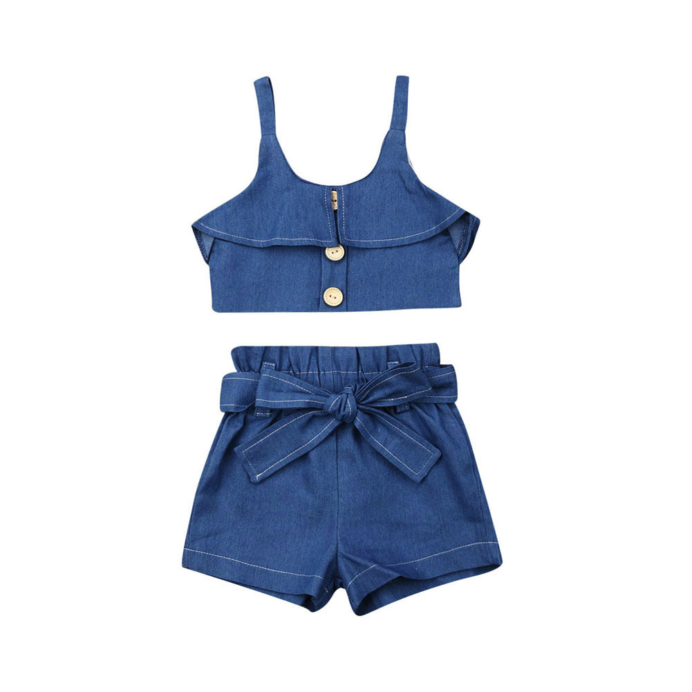 Croc Top Jeans Set