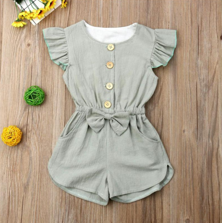 Girls Clothes Summer Ruffles Sleeve