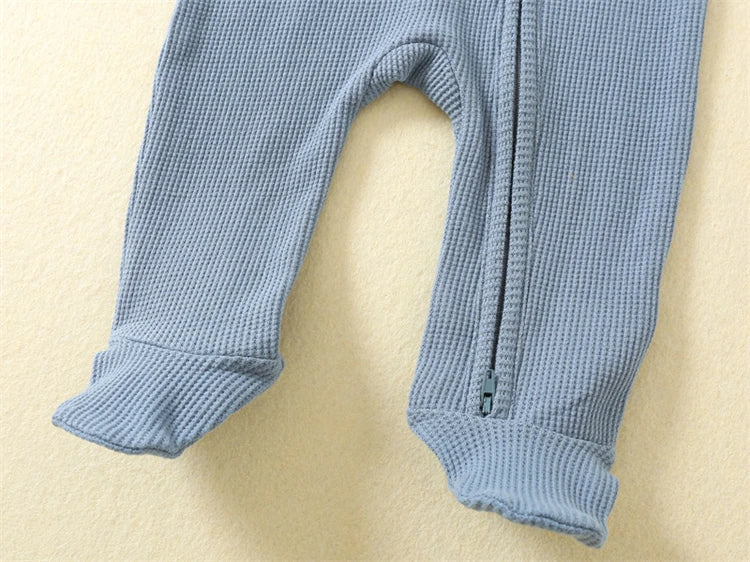 Organic Cotton Baby Zipper Onesie