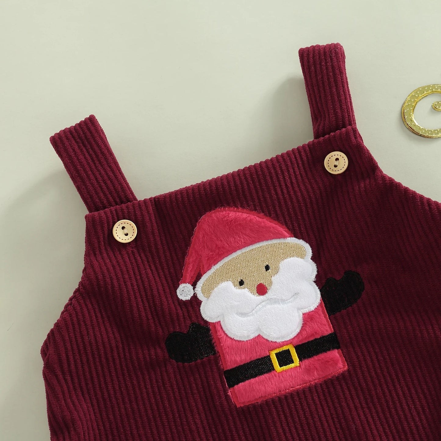 Christmas Newborn Overall Reindeer Santa Tree