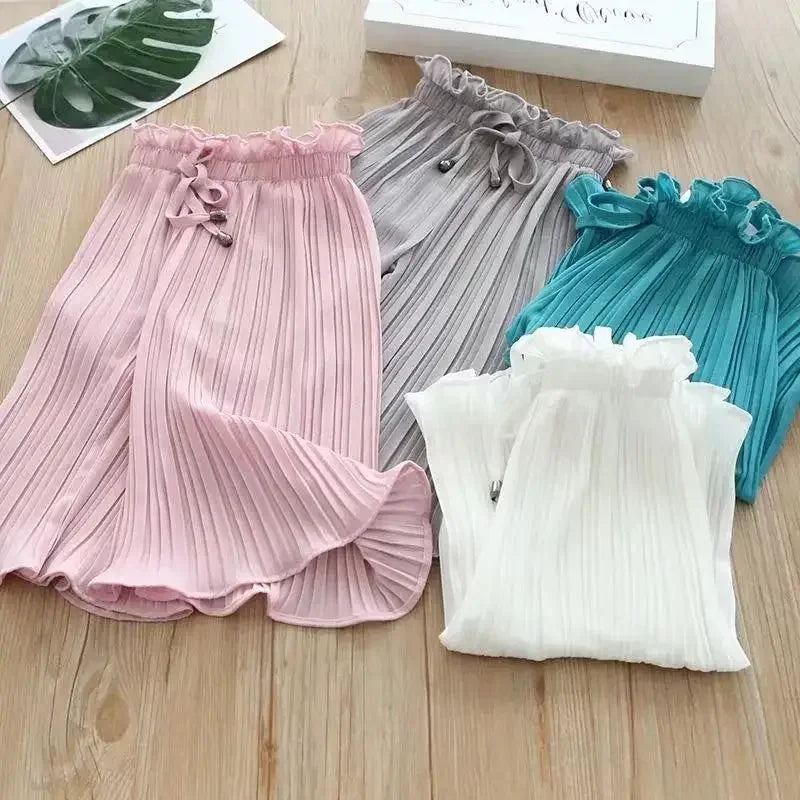Chiffon Wide Loose Trousers