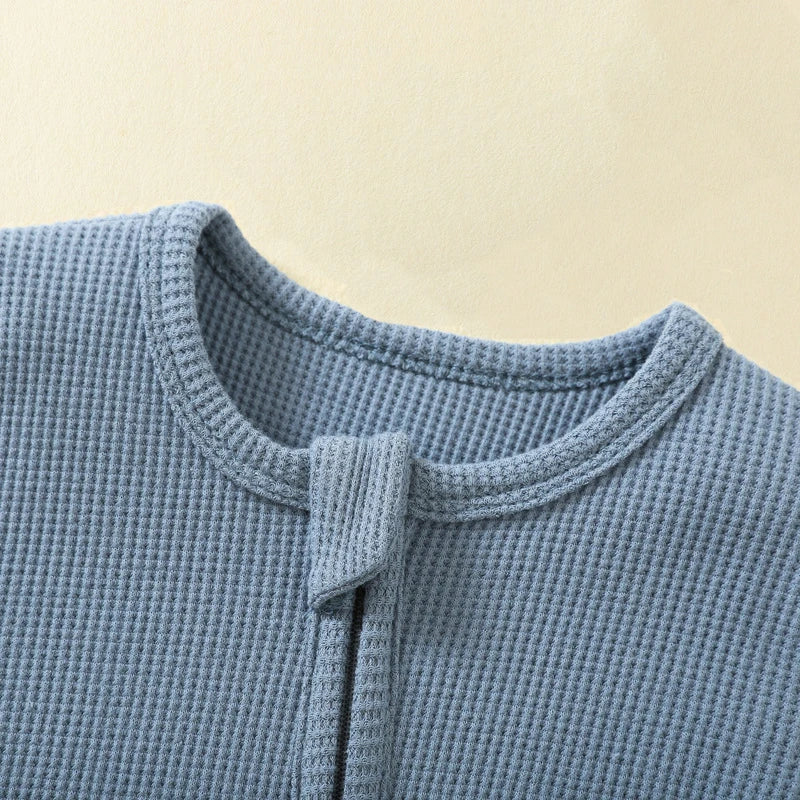 Organic Cotton Baby Zipper Onesie