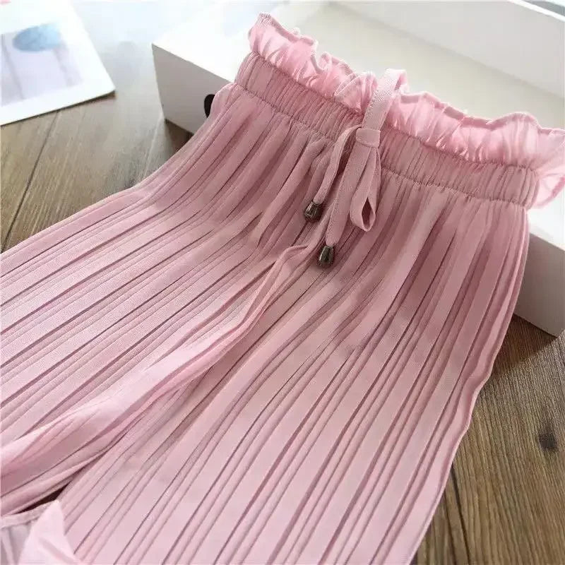Chiffon Wide Loose Trousers