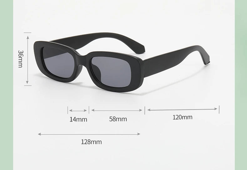 Kids Vintage Rectangle Sunglasses – UV400 Retro Eyewear for Girls & Boys