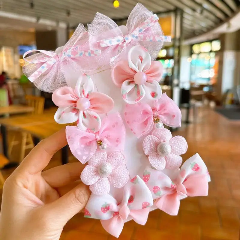 10Pcs Cute Bows Hairclips