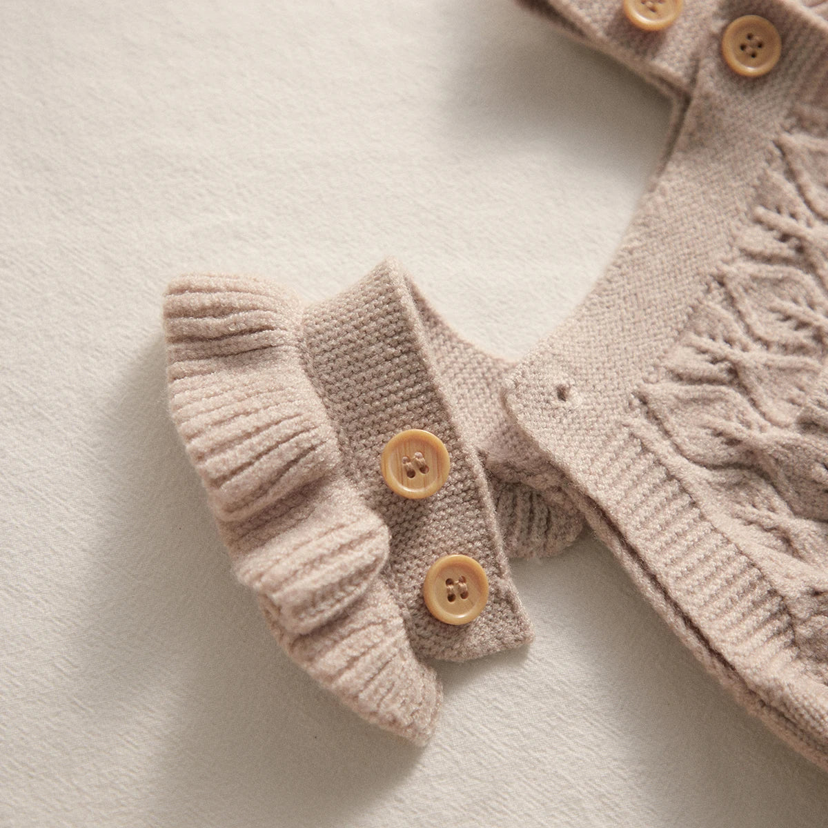 Baby Girl Knit Jumpsuit | Soft & Stylish Infant Romper