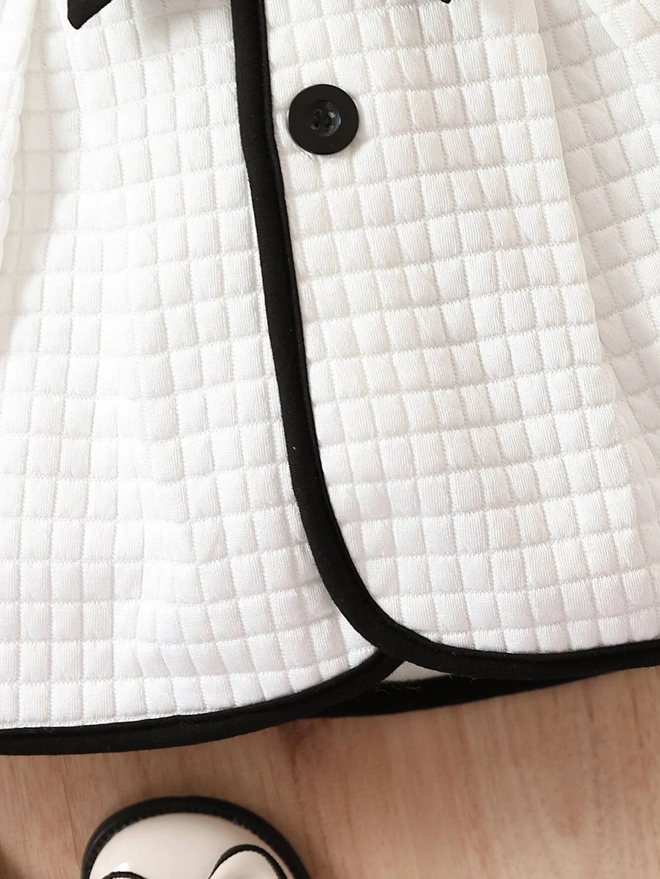 Baby Girls Princess Black and White Coat