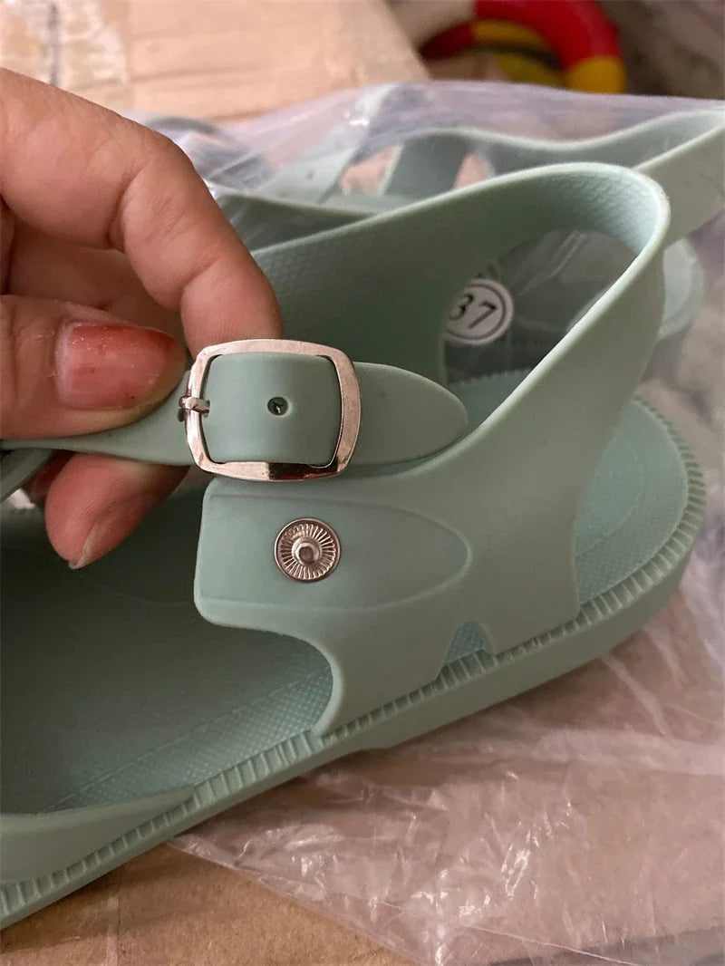 Gladiator Sandals Non-slip Jelly Shoes