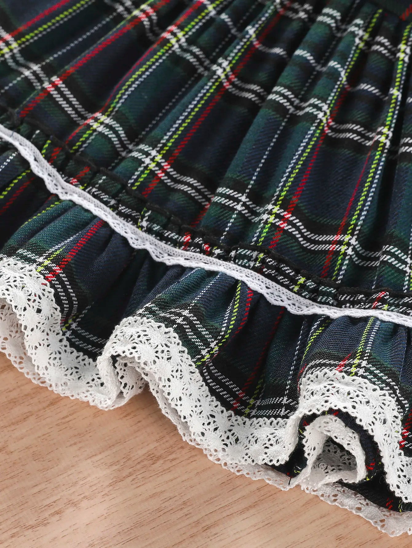Christmas Dress Plaid with Bow