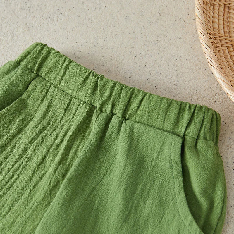 Boys Summer Linen 2pcs Outfit