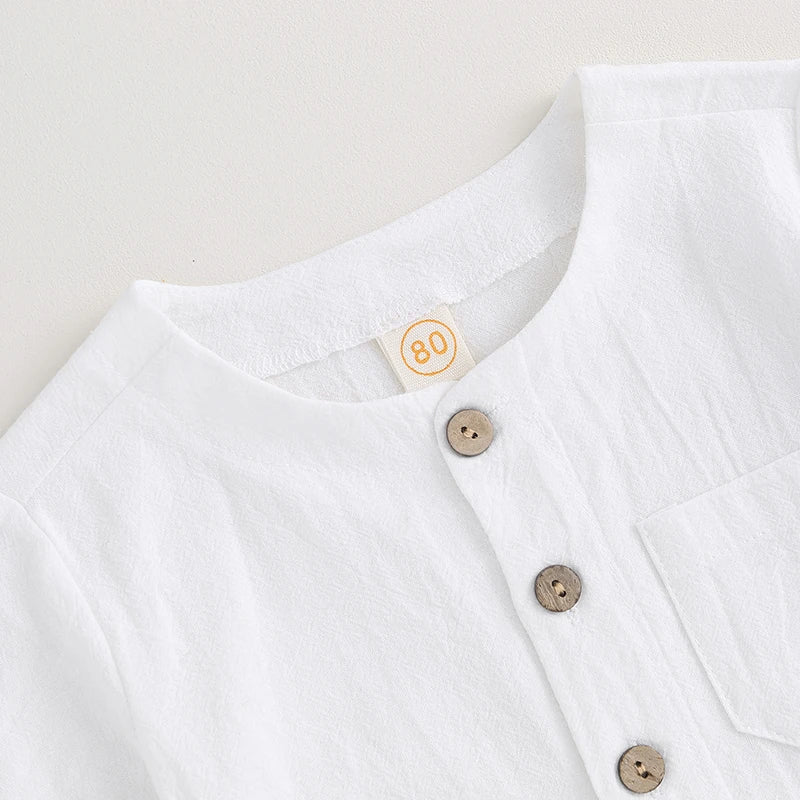 Boys Summer Linen 2pcs Outfit