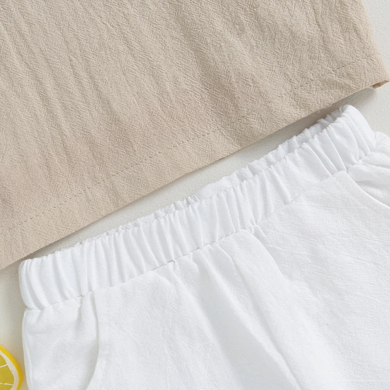 Boys Summer Linen 2pcs Outfit