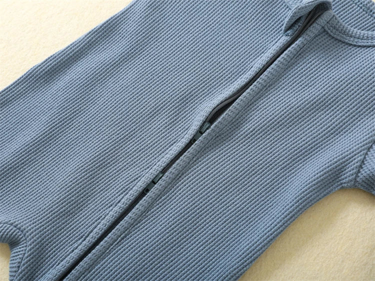 Organic Cotton Baby Zipper Onesie
