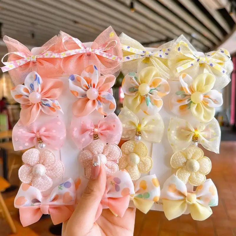 10Pcs Cute Bows Hairclips