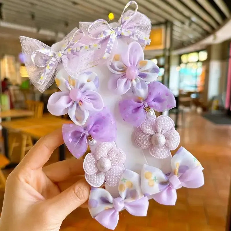 10Pcs Cute Bows Hairclips