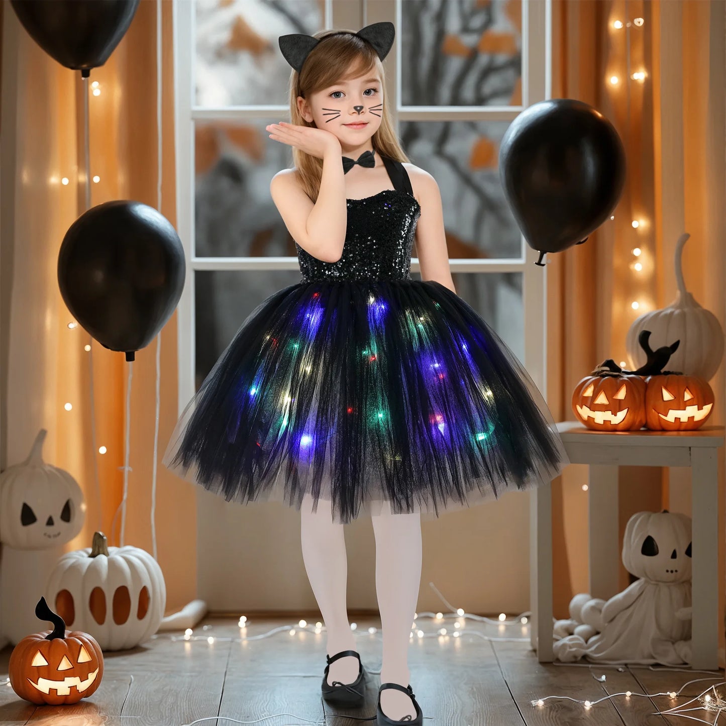 Halloween LED Light Up Dress Costume