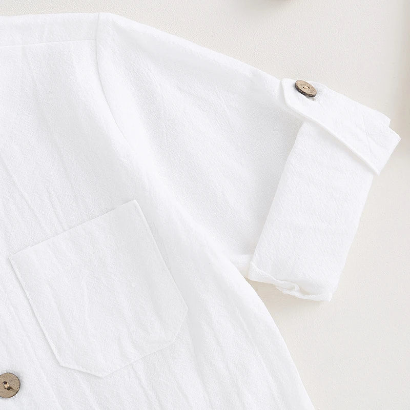 Boys Summer Linen 2pcs Outfit