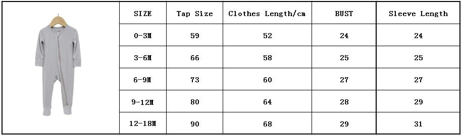 Bamboo Fiber Footed Sleepwear with Zipper