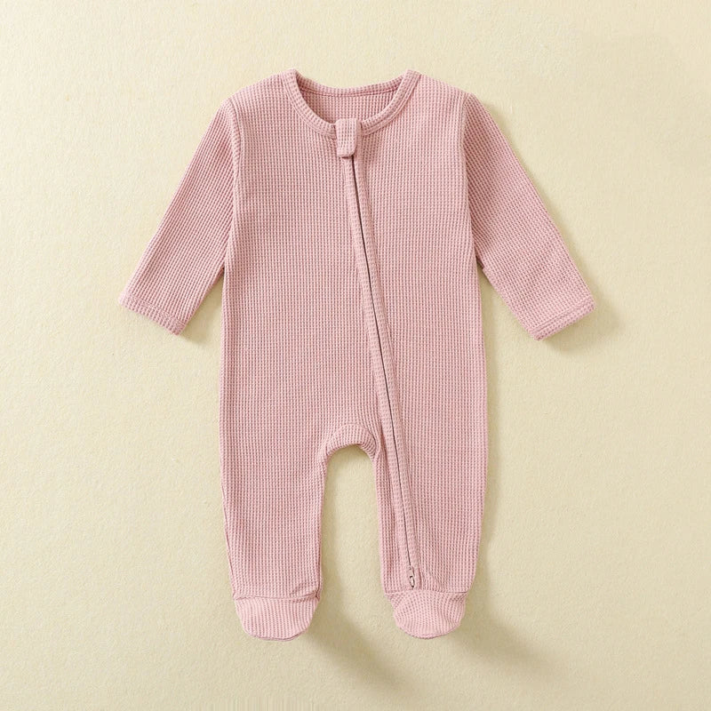 Organic Cotton Baby Zipper Onesie