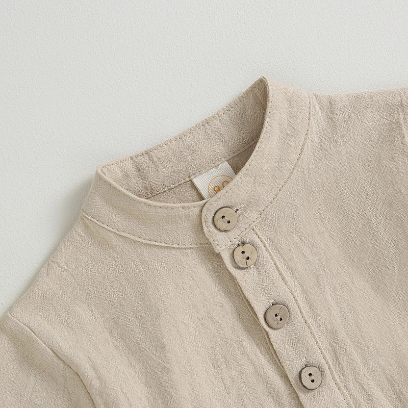 Boys Summer Linen 2pcs Outfit