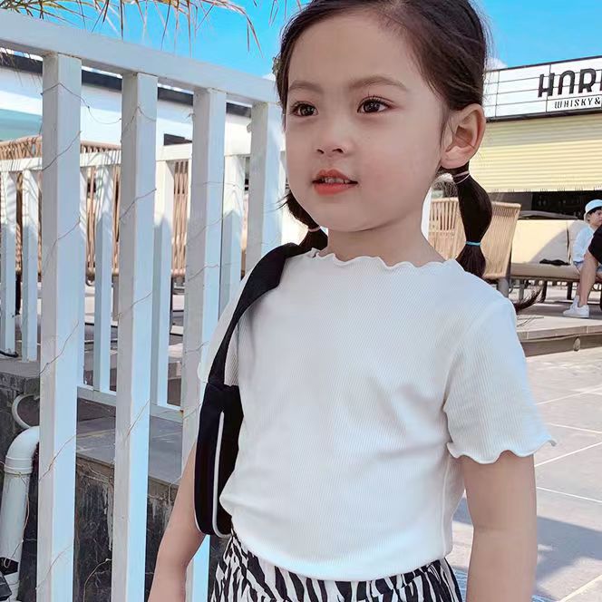 Girl Short Sleeve T-Shirt Ice silk