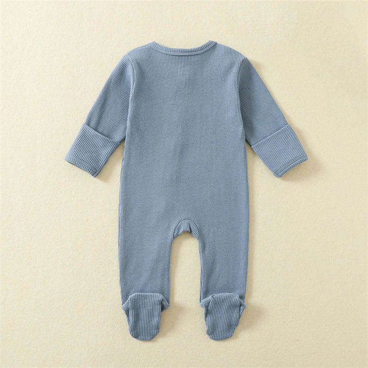 Organic Cotton Baby Zipper Onesie
