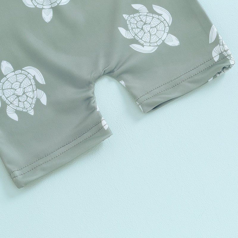 Turtle Print Baby and Toddler Swimsuit