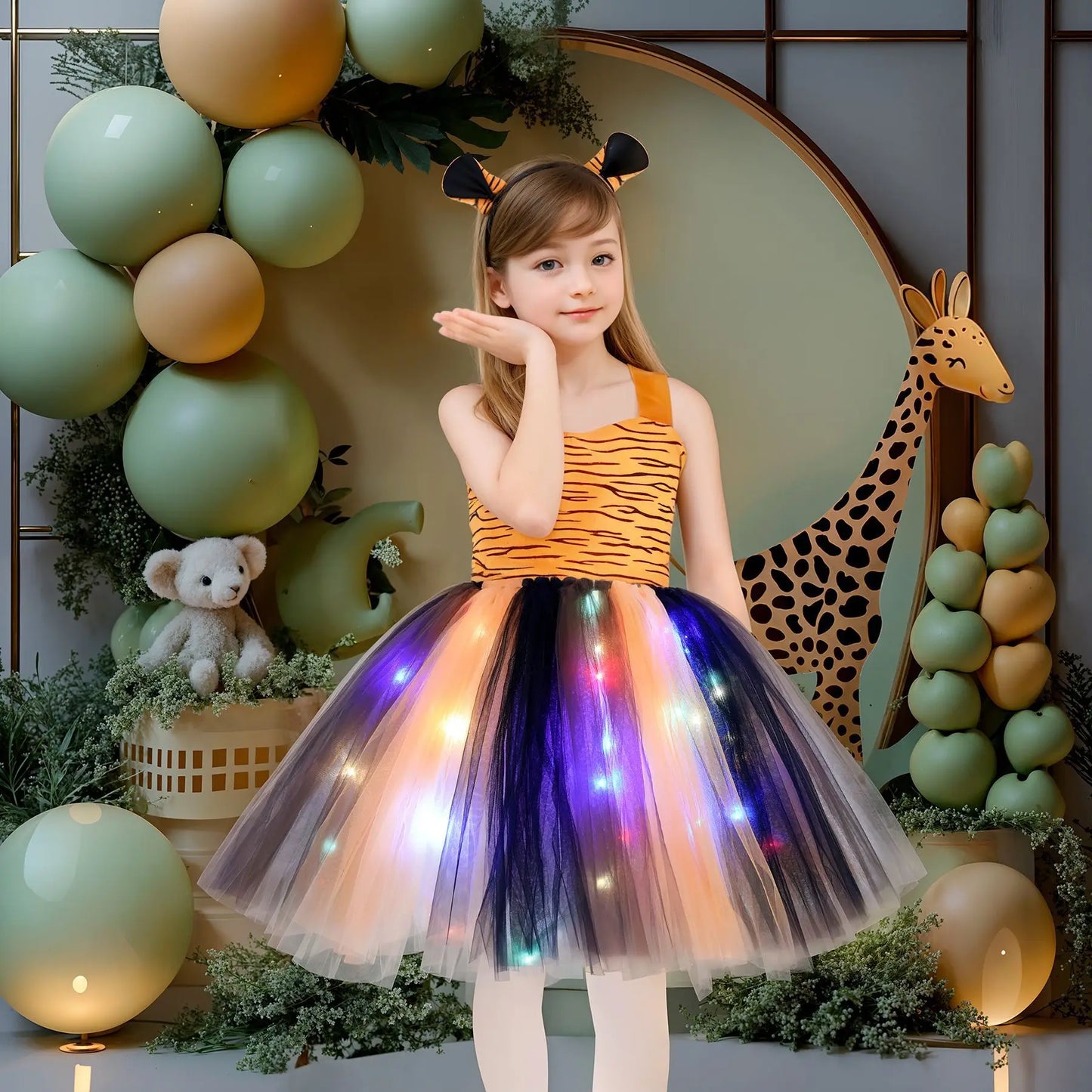 Halloween LED Light Up Dress Costume