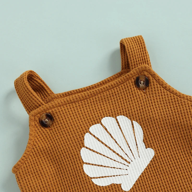 Baby Knit Toddler Clothes Shell Print Set
