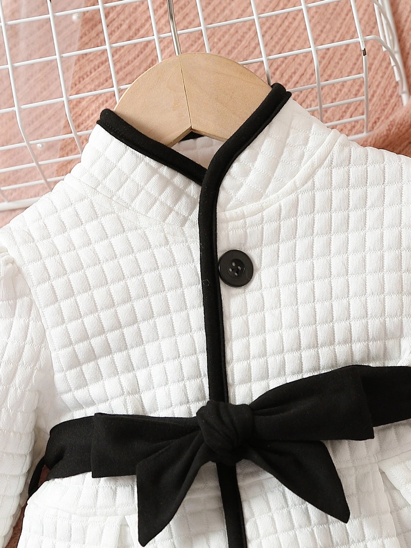 Baby Girls Princess Black and White Coat