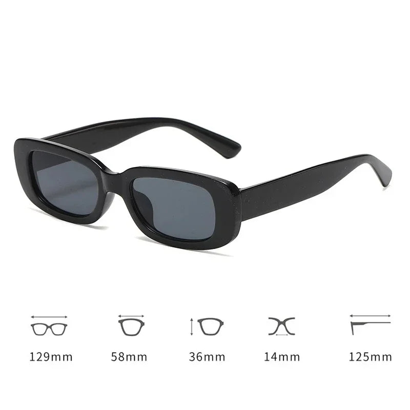 Kids Vintage Rectangle Sunglasses – UV400 Retro Eyewear for Girls & Boys