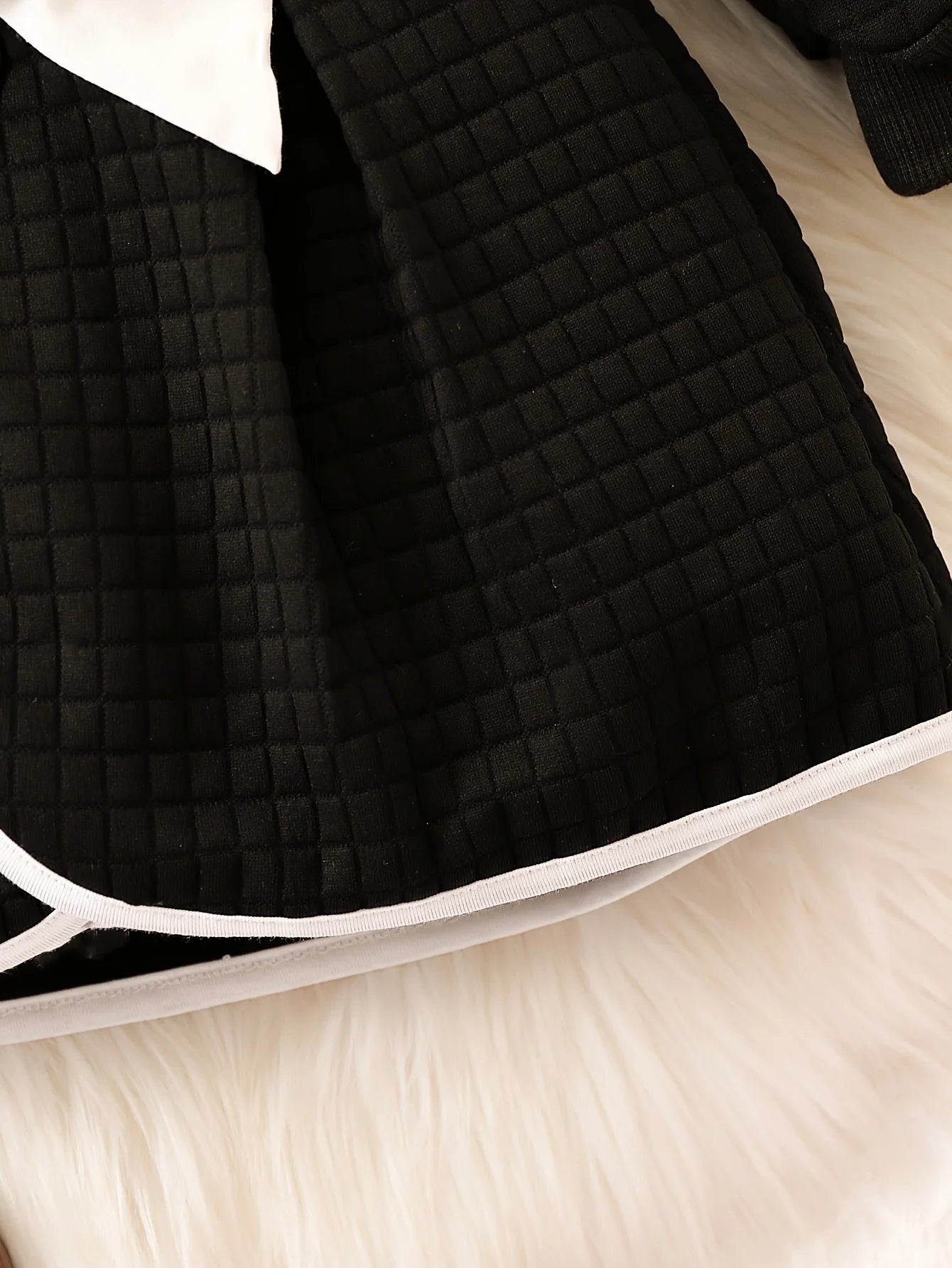 Baby Girls Princess Black and White Coat