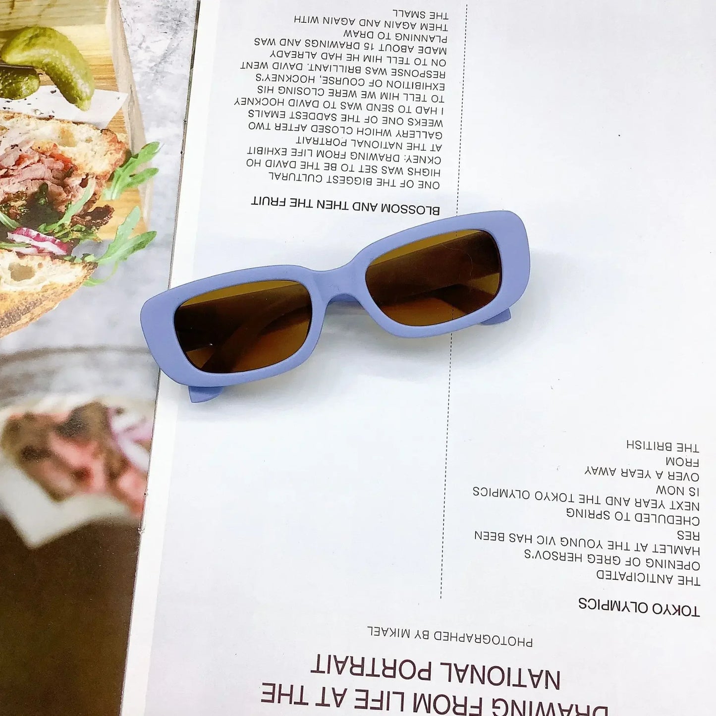 Kids Vintage Rectangle Sunglasses – UV400 Retro Eyewear for Girls & Boys