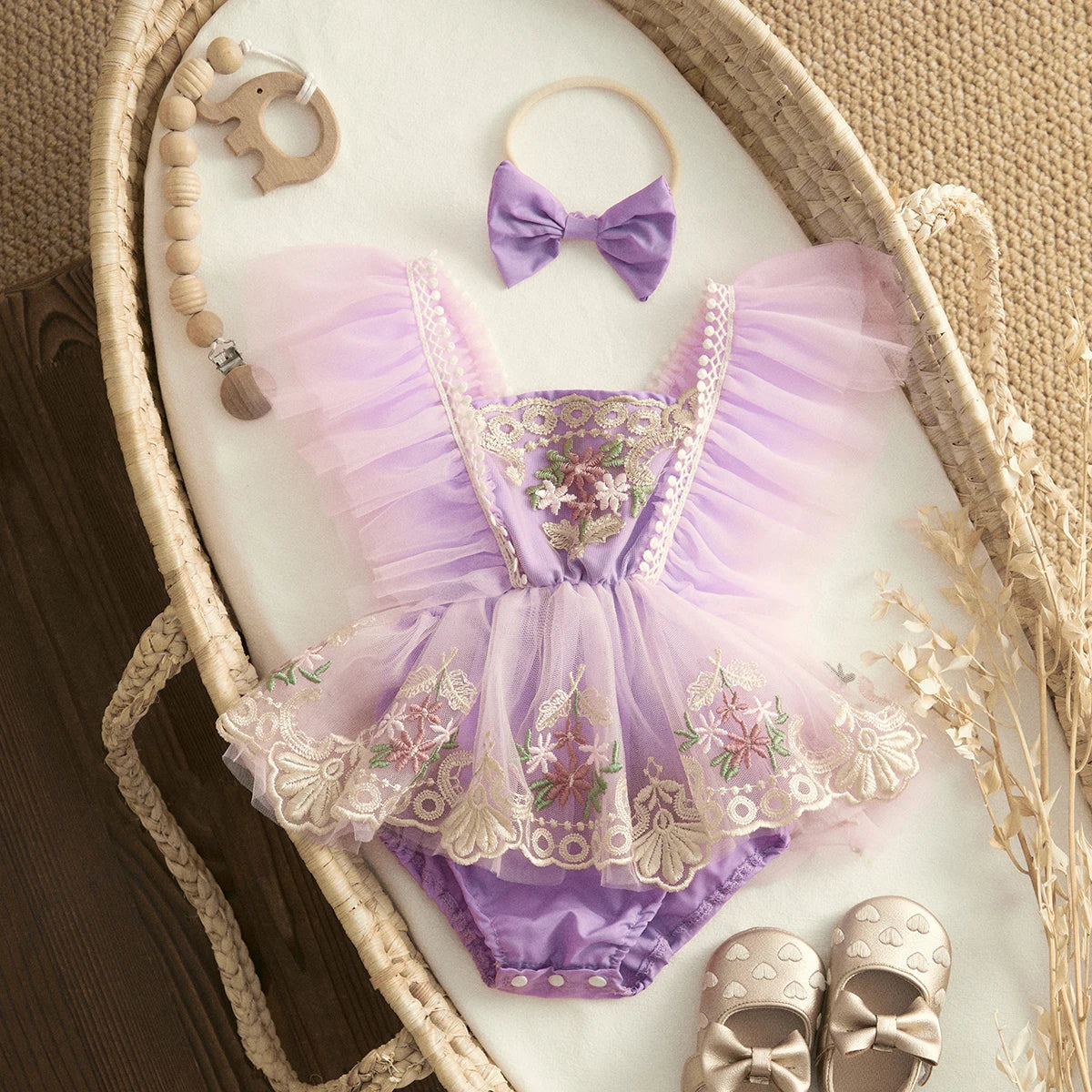Newborn Princess Tulle Jumpsuit