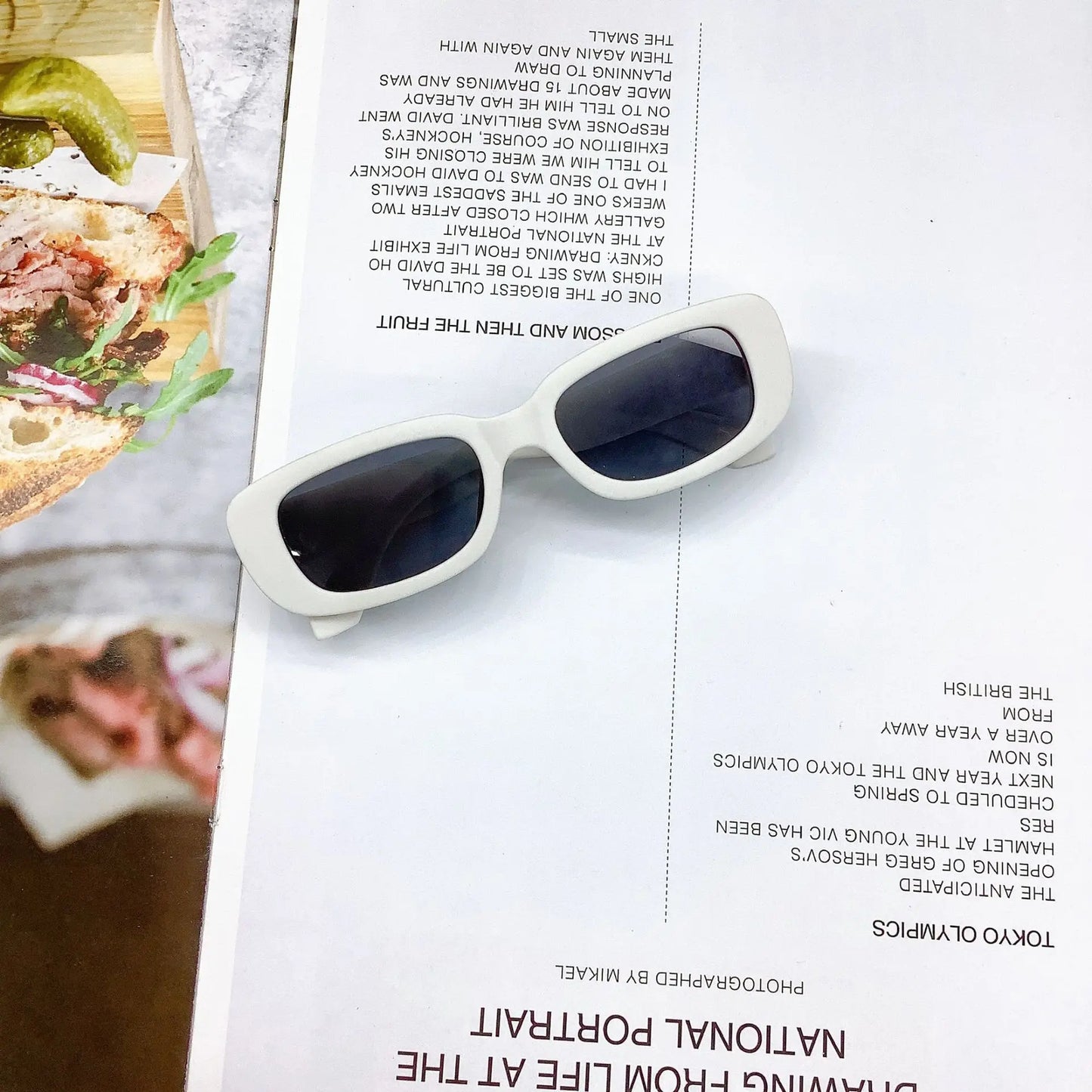 Kids Vintage Rectangle Sunglasses – UV400 Retro Eyewear for Girls & Boys