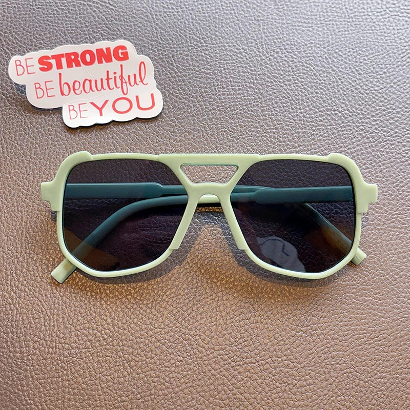 Kids Square Frame Polarized Sunglasses – UV400 Sun Protection for Boys & Girls