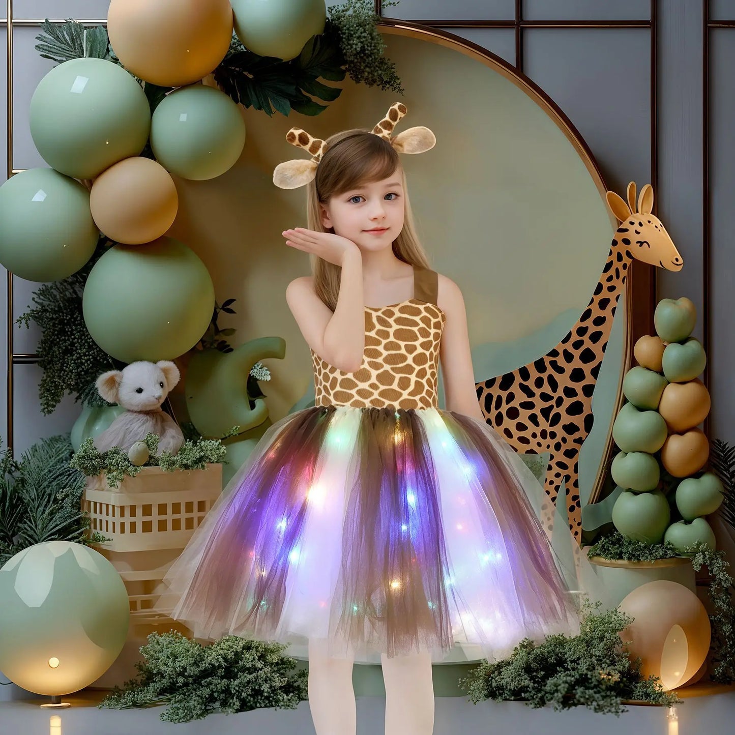 Halloween LED Light Up Dress Costume