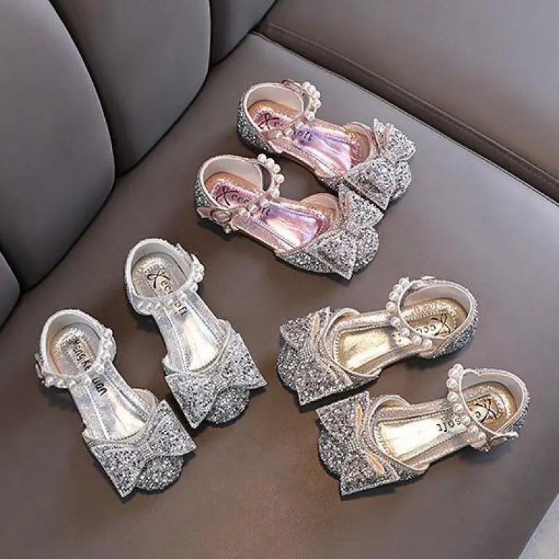 Princess Baby Sandals with Bow Rhinestone