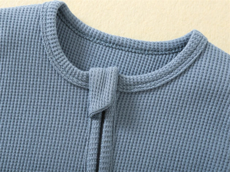 Organic Cotton Baby Zipper Onesie