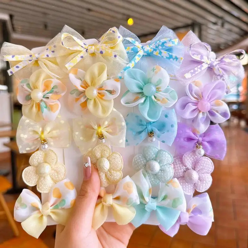 10Pcs Cute Bows Hairclips