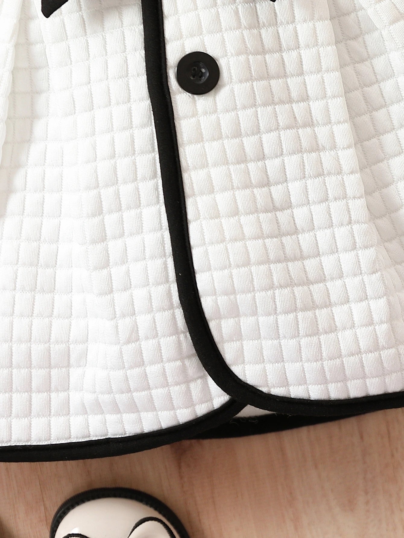 Baby Girls Princess Black and White Coat