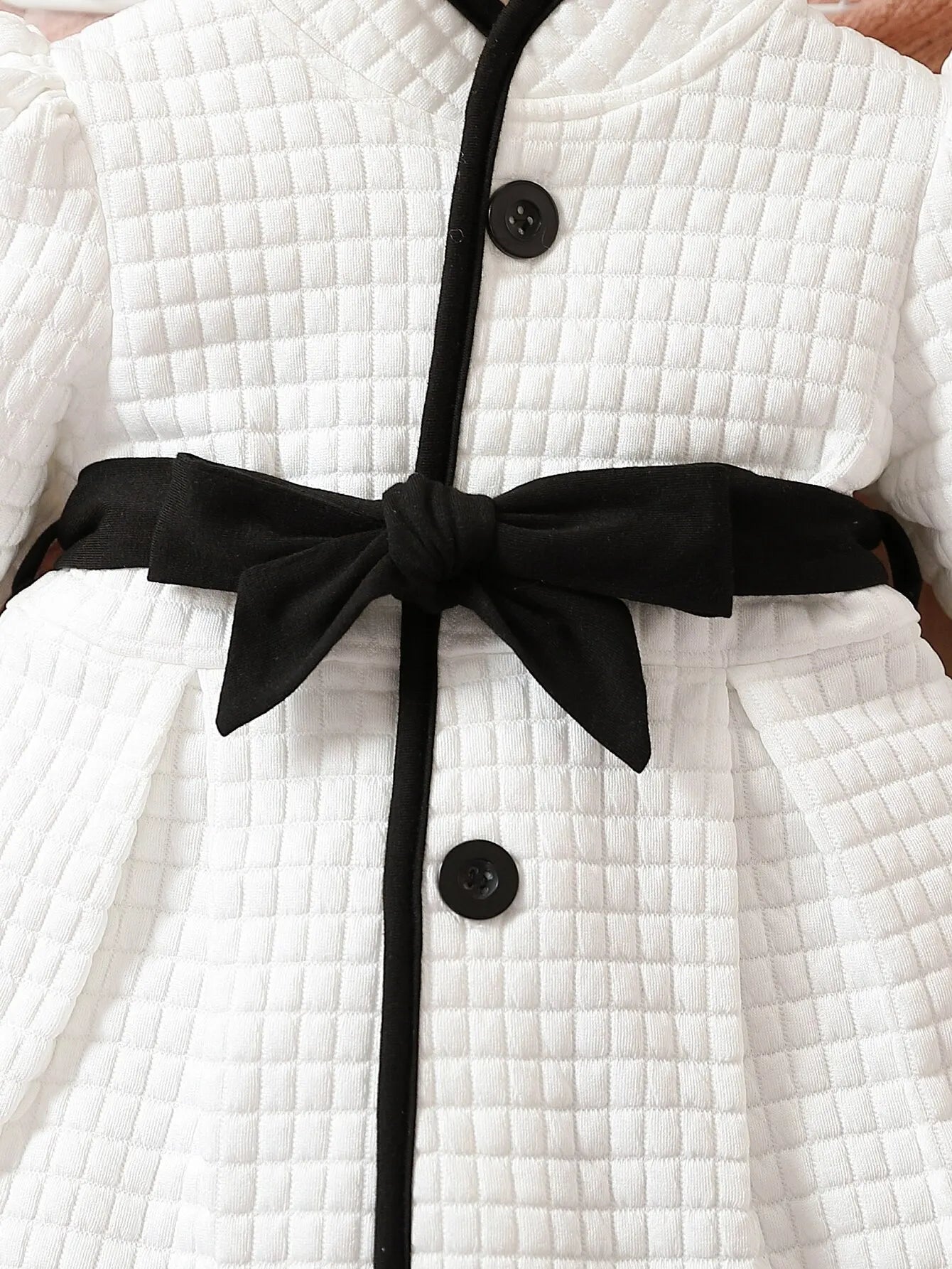 Baby Girls Princess Black and White Coat