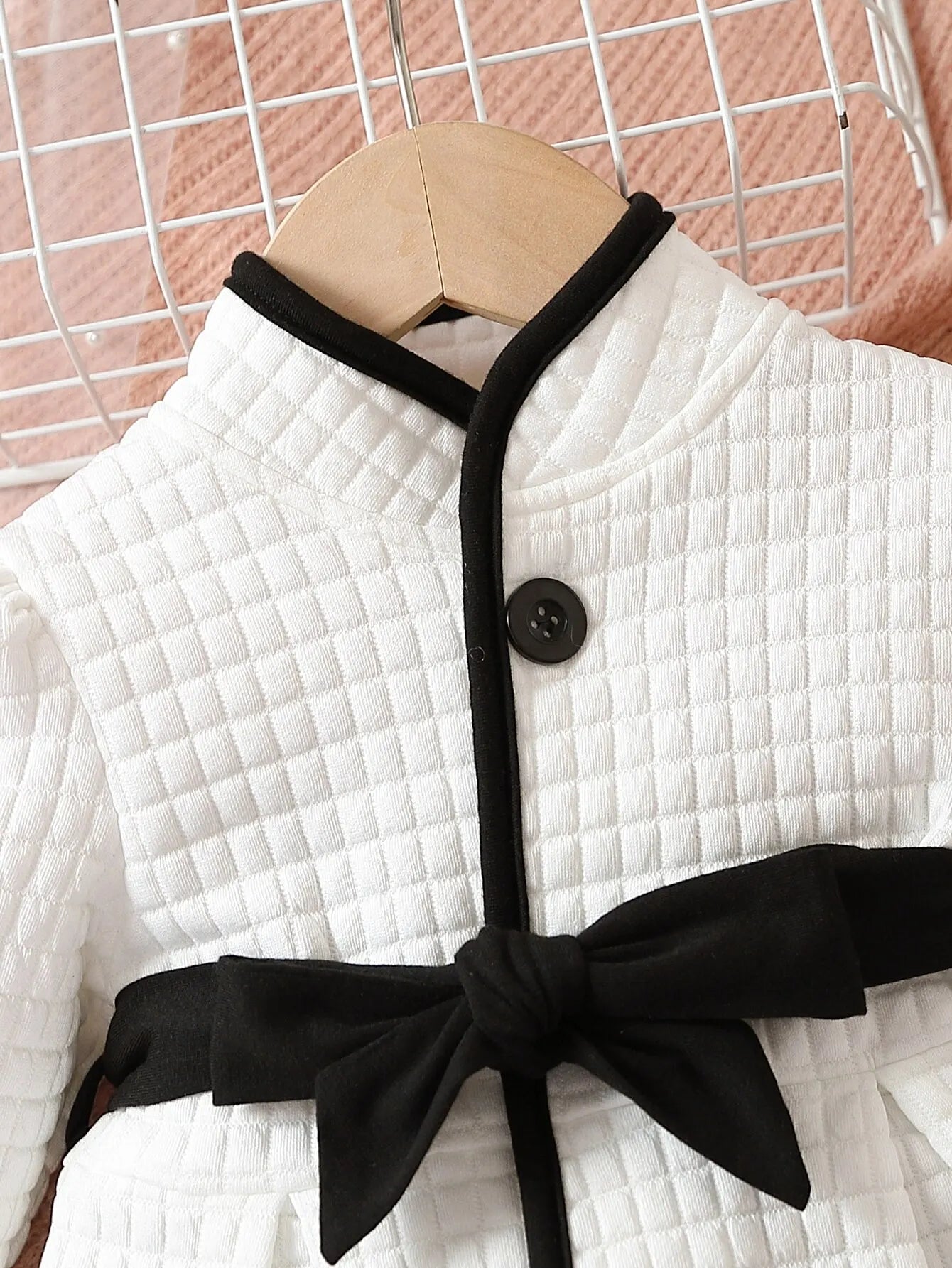 Baby Girls Princess Black and White Coat
