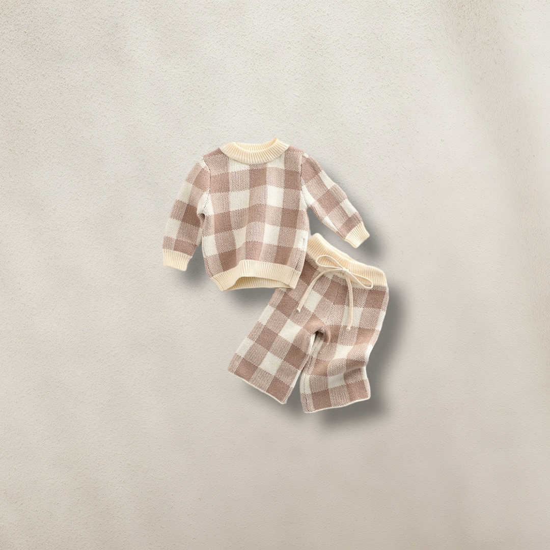 Baby Long Sleeves Knitted Soft Pullover & Pants