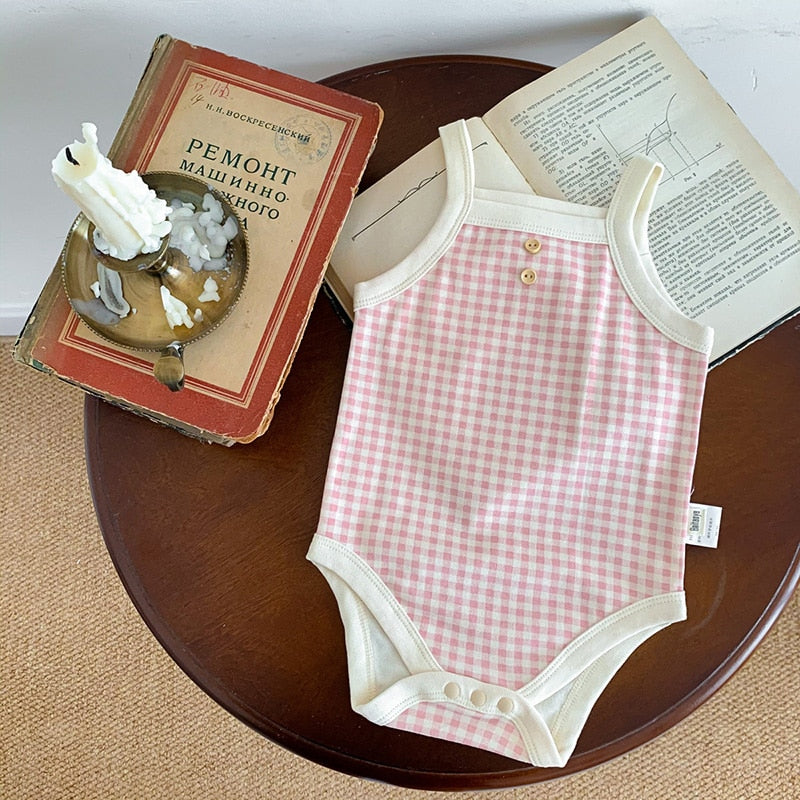 Girls Plaid Bodysuit
