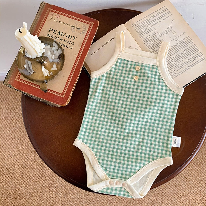 Girls Plaid Bodysuit