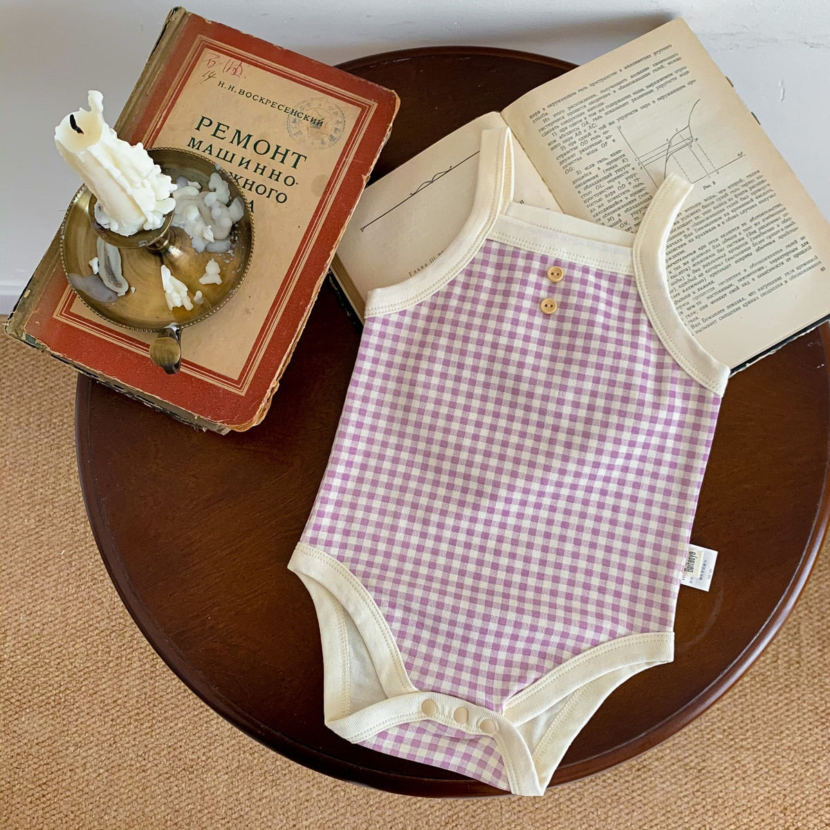 Girls Plaid Bodysuit