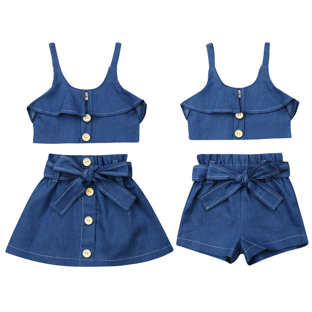 Croc Top Jeans Set